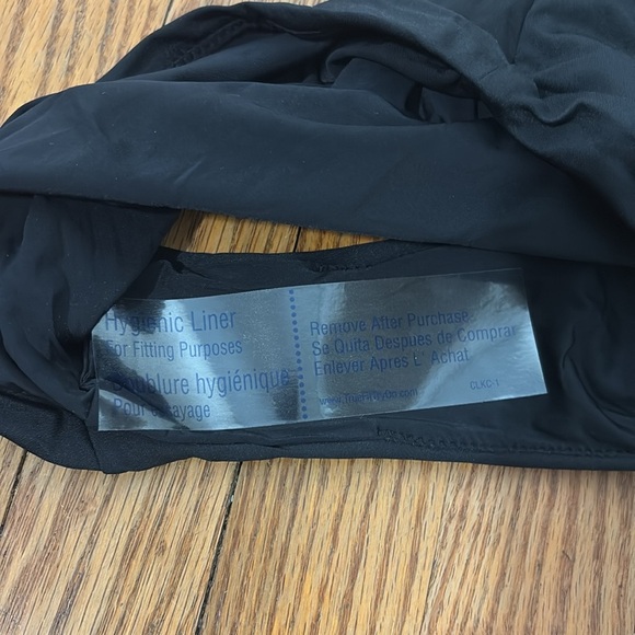 NWOT Aqua Swim Lace up Plunge One Piece Swimsuit-Black Size XS - Picture 7 of 7